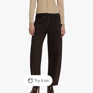 Frame Long Barrel Jean in Ore